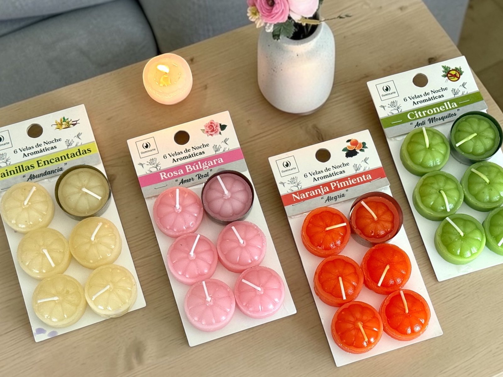 008B - Velas de Noche Arom. x 6 Colgable