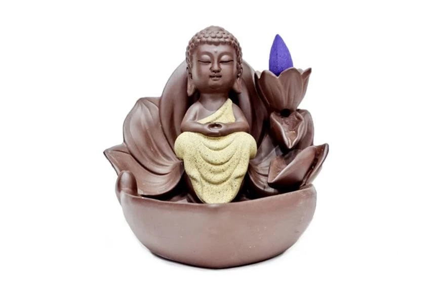651V - Porta Conos Niño Buda 13 cm