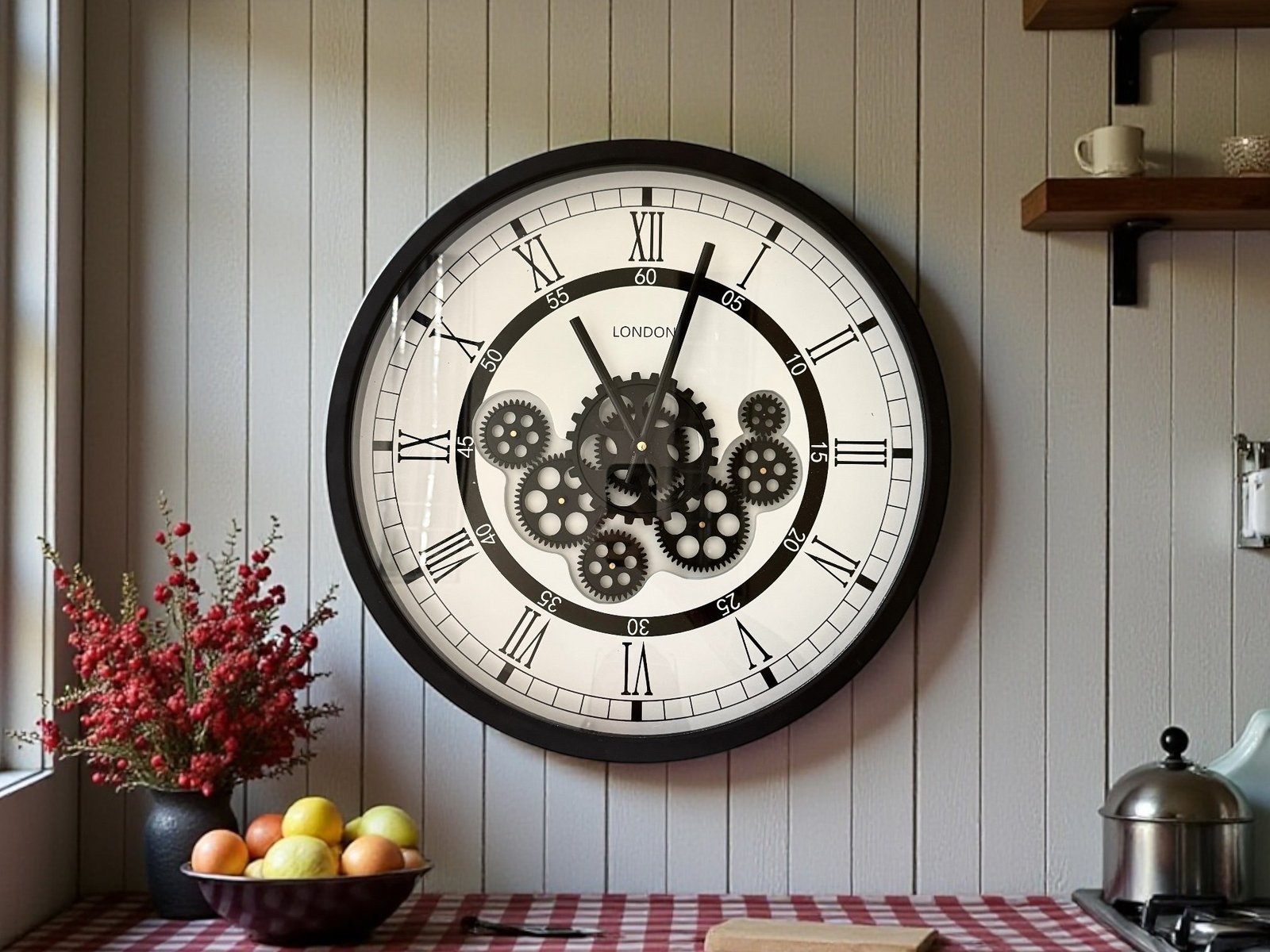 793F - Reloj de Engranajes Giratorios 46cm