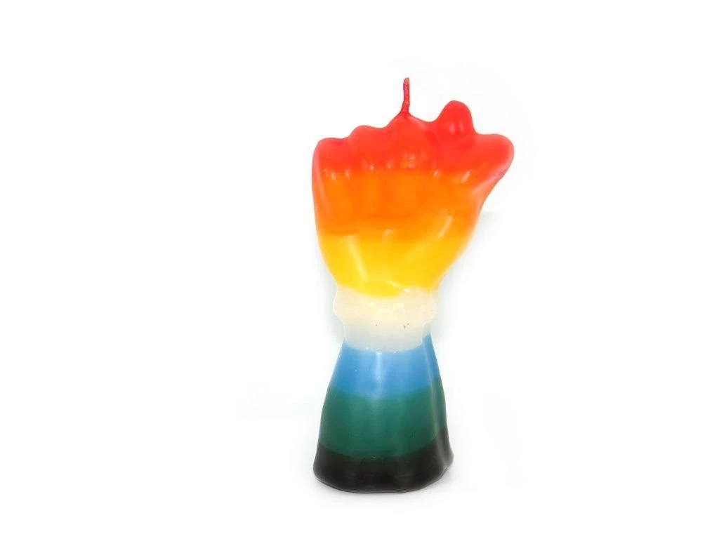 311A - Vela Puño 7 Colores 11 x 5.5 cm