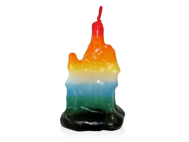 324A - Vela Casa 7 Colores 10.5 x 6 cm
