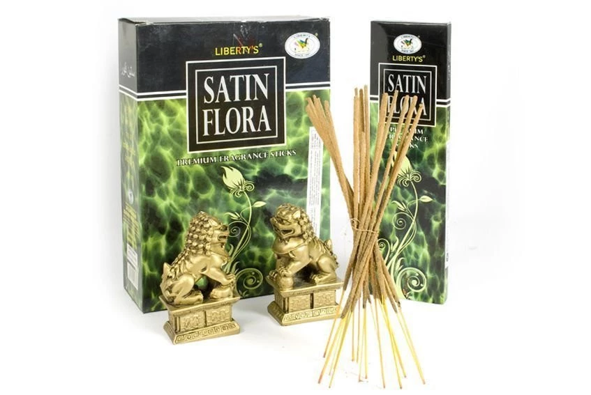 955J - SATIN FLORA x 12 c. masala