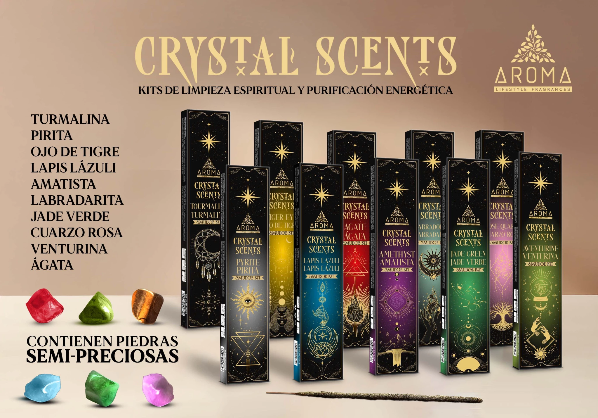 963K - Crystal Scents Aroma x 8 v. Pack x 12